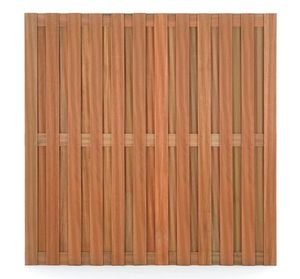 Schutting hardhout tuinscherm recht 180x180cm
