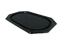 Catering schalen achthoekig 55cm zwart PET