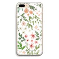 Botanical sweet flower heaven: iPhone 7 Plus Transparant Hoesje