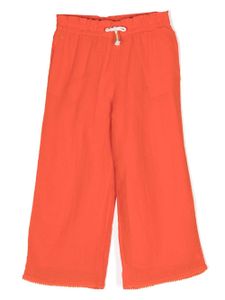 POLO RALPH LAUREN KIDS pantalon en coton à coupe ample - Orange