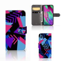Samsung Galaxy A40 | Book Case | Funky Triangle