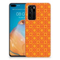 Huawei P40 TPU bumper Batik Oranje