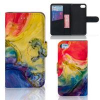 Hoesje iPhone 7 | 8 | SE (2020) | SE (2022) Watercolor Dark - thumbnail