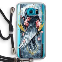 Golden Raven: Samsung Galaxy S6 Transparant Hoesje met koord