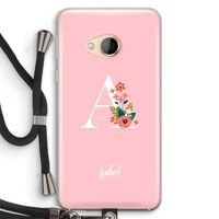 Pink Bouquet: HTC U Play Transparant Hoesje met koord