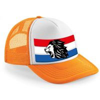 Snapback/cap - hollande vlag - leeuwen - oranje - koningsdag/voetbal supporter - WK/EK - thumbnail