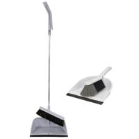 Stoffer en blik combie-set van 2 soorten - Lange/korte steel - Kunststof