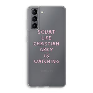 Christian Grey: Samsung Galaxy S21 Transparant Hoesje