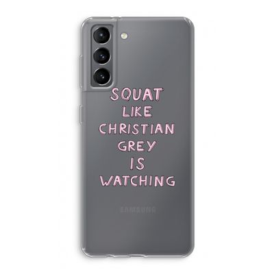 Christian Grey: Samsung Galaxy S21 Transparant Hoesje