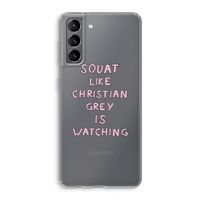 Christian Grey: Samsung Galaxy S21 Transparant Hoesje