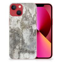 Apple iPhone 13 TPU Siliconen Hoesje Beton Print - thumbnail