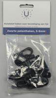 U-rope Elastiekhaak Nylon 5-6 Mm Zwart (10) Default