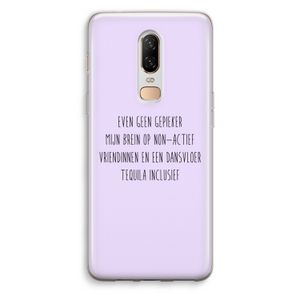 Tequila: OnePlus 6 Transparant Hoesje