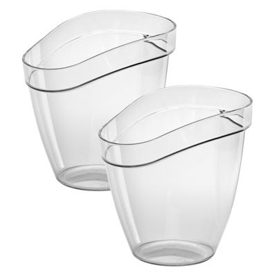 MPDrink Wijnkoeler Paris - transparant - PC kunststof - 2x18 cm - IJsemmer - wijnfles koeler