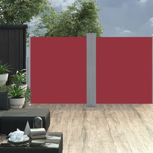 Windscherm uittrekbaar 160x600 cm rood