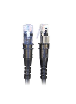 PatchSee TP-6A-F/8 netwerkkabel Zwart 2,4 m Cat6a U/UTP (UTP)