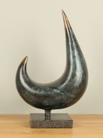 Vogel object uit brons, 43 cm - thumbnail