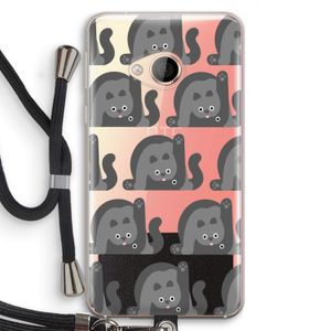Cats: HTC U Play Transparant Hoesje met koord