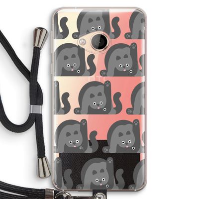 Cats: HTC U Play Transparant Hoesje met koord