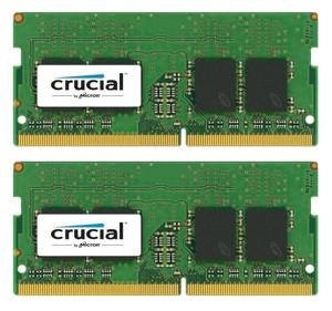Crucial 16GB (2x8GB) DDR4 2400 SODIMM 1.2V Werkgeheugenset voor laptop DDR4 16 GB 2 x 8 GB 2400 MHz 260-pins SO-DIMM CL17 CT2K8G4SFS824A