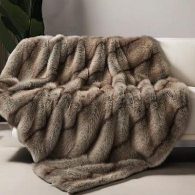 153 x 203 cm Zachte En Donzige Deken Van Imitatiebont Gemaakt Van Imitatievossenbont Een Luxe Dikke En Warme Beddeken