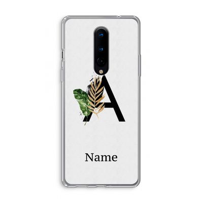 Charcoal Flora: OnePlus 8 Transparant Hoesje