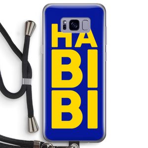 Habibi Blue: Samsung Galaxy S8 Transparant Hoesje met koord