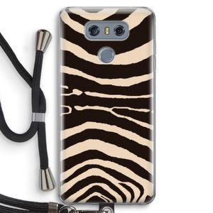 Arizona Zebra: LG G6 Transparant Hoesje met koord