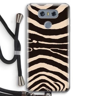 Arizona Zebra: LG G6 Transparant Hoesje met koord