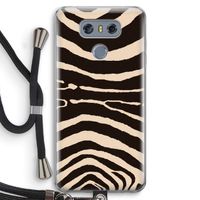 Arizona Zebra: LG G6 Transparant Hoesje met koord