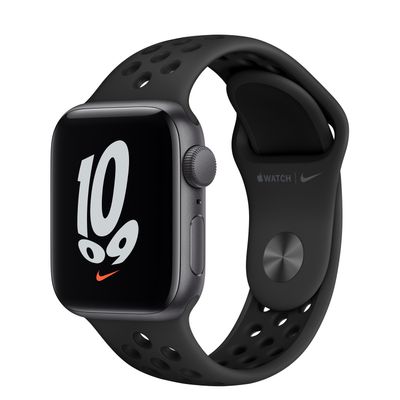 Apple Watch SE Nike Alu 40mm Spacegrey (Antraciet/zwart) iOS Apple Watch SE Nike Alu 40mm Spacegrey (Antraciet/zwart) iOS