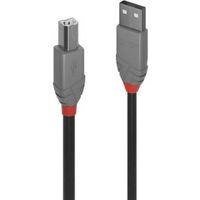 Lindy 36672 1m USB A USB B Mannelijk Mannelijk Zwart USB-kabel