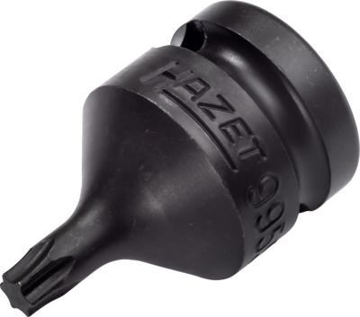 HAZET Krachtdopsleutelbit 995S-T30 · 1/2 inch (12,5 mm) vierkant hol · Binnen-TORX®-profiel · SW T30