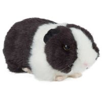 Pluche zwarte cavia knuffel 20 cm speelgoed met geluid - thumbnail