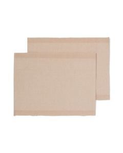 HEMA Placemats Met Jute 35x45 Beige Met Strepen - 2 Stuks (zand)