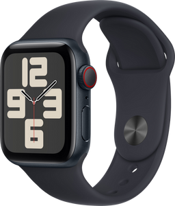 Apple Watch SE OLED 40 mm Digitaal 324 x 394 Pixels Touchscreen 4G Zwart Wifi GPS