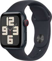 Apple Watch SE OLED 40 mm Digitaal 324 x 394 Pixels Touchscreen 4G Zwart Wifi GPS - thumbnail