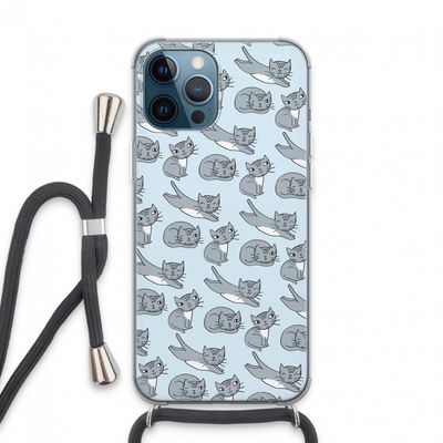 Poezen: iPhone 13 Pro Max Transparant Hoesje met koord