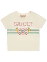 Gucci Kids t-shirt en coton à imprimé graphique - Tons neutres - thumbnail