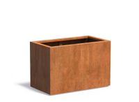 Cortenstaal plantenbak CARREZ 90x50x60cm.