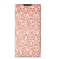Samsung Galaxy S22 Ultra | Hoesje met Magneet | Pattern Orange