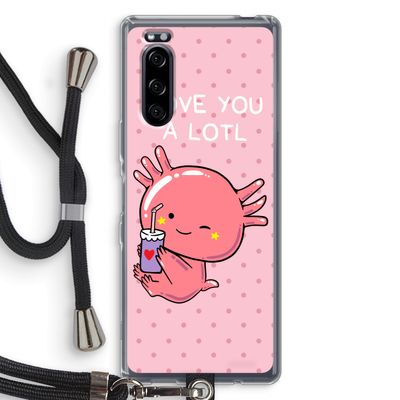 Love You A Lotl: Sony Xperia 5 Transparant Hoesje met koord