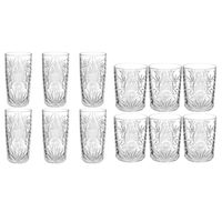 Set 12x stuks Ayla-serie water/longdrink glazen 350 ml van glas