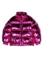 Moncler Enfant doudoune Meuse à effet métallisé - Rose - thumbnail