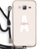 Strawberry Milkshake: Samsung Galaxy J3 (2016) Transparant Hoesje met koord