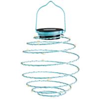 Hanglamp - solar verlichting - lichtblauw - D16 cm - metaal - tuinverlichting