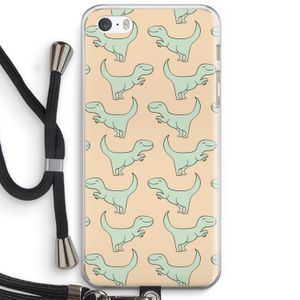 Dinos: iPhone 5 / 5S / SE Transparant Hoesje met koord