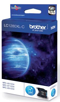 Brother inktcartridge, 1.200 pagina&apos;s, OEM LC-1280XLC, cyaan