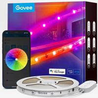 Govee RGBIC Wi-Fi + Bluetooth LED Strip Lights With Protective Coating Slimme strookverlichting Wit Wi-Fi/Bluetooth
