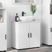 Badkamer Kast met plank Wit 61 x 35 x 64 cm Bewerkt hout